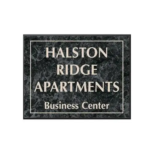 Front Engraved Sign, Black Marble, 10 X 8 Front Engraved Sign, Black Marble, 10 X 8