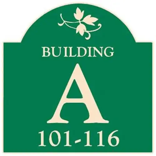 Custom Background Building Sign, Arch, Non-Reflective, 24 X 24 Custom Background Building Sign, Arch, Non-Reflective, 24 X 24