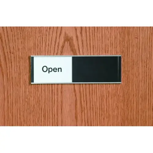 Open/Closed Interior Sliding Sign, Front Engraved, 10 X 3 Open/Closed Interior Sliding Sign, Front Engraved, 10 X 3