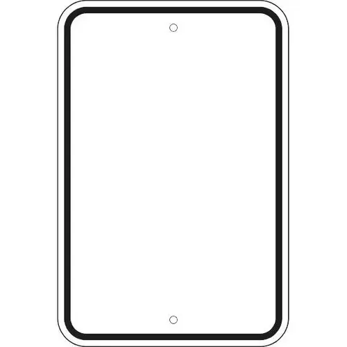 High Intensity Sign, White, 18 X 24 High Intensity Sign, White, 18 X 24