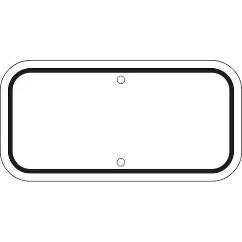 Aluminum Custom Sign, High Intensity, 12 X 6 Aluminum Custom Sign, High Intensity, 12 X 6