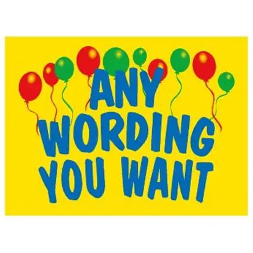 Aluminum Semi-Custom Amenity Sign, Balloons, 24 X 18 Aluminum Semi-Custom Amenity Sign, Balloons, 24 X 18
