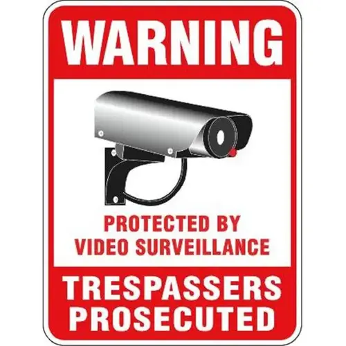 Protected By Video Surveillance Sign Non-Reflective, 18 X 24 Protected By Video Surveillance Sign Non-Reflective, 18 X 24