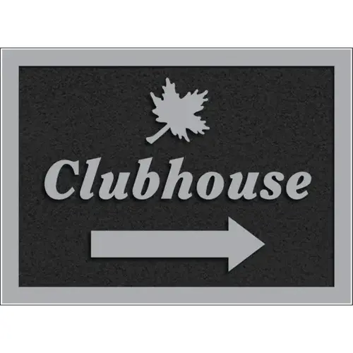 Custom Dimensional Sign With Straight Corners, Stucco Finish, 22 X 16 Custom Dimensional Sign With Straight Corners, Stucco Finish, 22 X 16