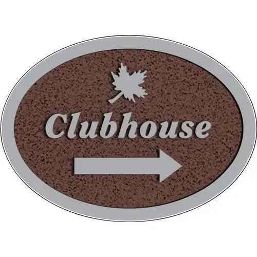 Custom Oval Dimensional Sign, Stucco Finish, 22 X 16 Custom Oval Dimensional Sign, Stucco Finish, 22 X 16