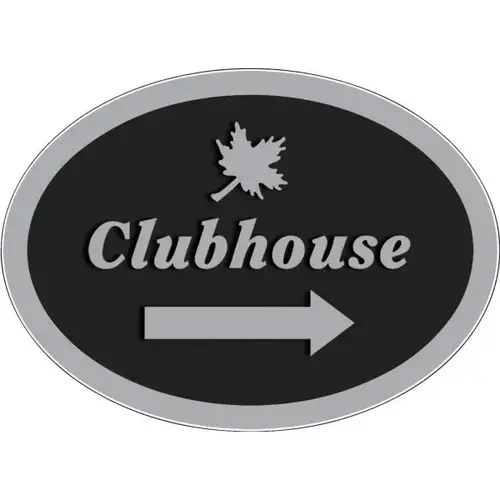 Custom Oval Dimensional Sign, Smooth Finish, 22 X 16 Custom Oval Dimensional Sign, Smooth Finish, 22 X 16