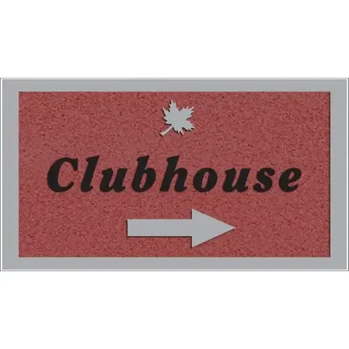 Custom Dimensional Sign With Straight Corners, Stucco Finish, 44 X 30 Custom Dimensional Sign With Straight Corners, Stucco Finish, 44 X 30