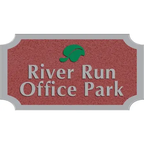 Custom Dimensional Sign With Notched Corners, Stucco Finish, 44 X 30 Custom Dimensional Sign With Notched Corners, Stucco Finish, 44 X 30