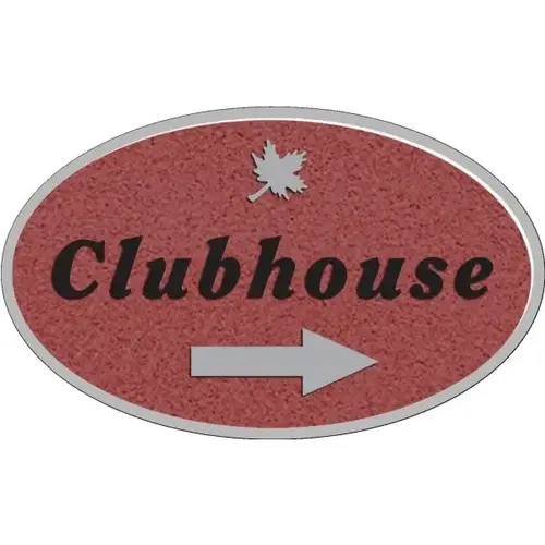 Custom Oval Dimensional Sign, Stucco Finish, 44 X 30 Custom Oval Dimensional Sign, Stucco Finish, 44 X 30