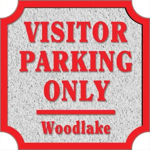 Custom Dimensional Sign With Notched Corners, Stucco Finish, 24 X 24 Custom Dimensional Sign With Notched Corners, Stucco Finish, 24 X 24