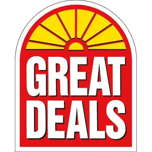 Aluminum Great Deals Window Arched Amenity Sign, 24 X 30 Aluminum Great Deals Window Arched Amenity Sign, 24 X 30