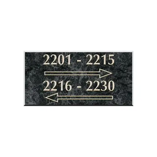 Front Engraved Sign Front Engraved, Black Marble, 8 X 5 Front Engraved Sign Front Engraved, Black Marble, 8 X 5