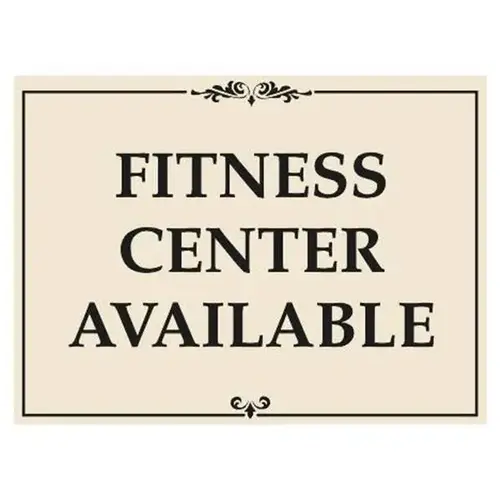 Coroplast Semi-Custom Amenity Sign, Black And Ivory, 24 X 18 Coroplast Semi-Custom Amenity Sign, Black And Ivory, 24 X 18