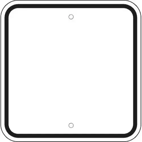 Custom Aluminum Sign, High Intensity, 12 X 12 Custom Aluminum Sign, High Intensity, 12 X 12