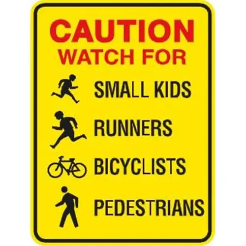 Watch For Small Kids/Symbols Sign, High Intensity, 18 X 24 Watch For Small Kids/Symbols Sign, High Intensity, 18 X 24