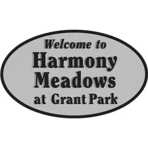 Custom Oval Dimensional Sign, Smooth Finish, 60 X 36 Custom Oval Dimensional Sign, Smooth Finish, 60 X 36