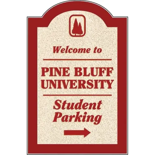 Custom Dimensional Sign, Arched Top, Stucco Finish, 11 X 17 Custom Dimensional Sign, Arched Top, Stucco Finish, 11 X 17