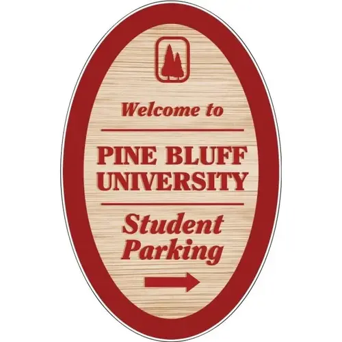 Custom Oval Dimensional Sign, Wood Grain Finish, 11 X 17 Custom Oval Dimensional Sign, Wood Grain Finish, 11 X 17