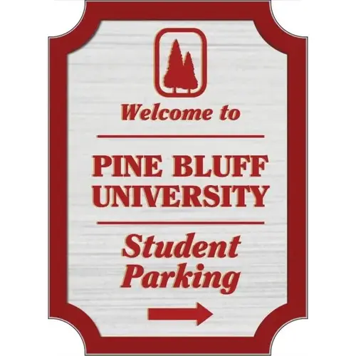 Custom Dimensional Sign With Notched Corners, Wood Grain Finish, 16 X 22 Custom Dimensional Sign With Notched Corners, Wood Grain Finish, 16 X 22