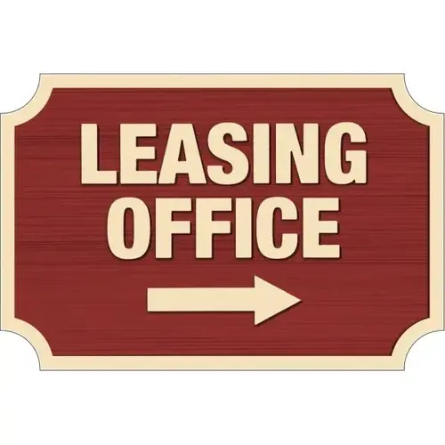 Custom Dimensional Sign With Notched Corners, Wood Grain Finish, 36 X 24 Custom Dimensional Sign With Notched Corners, Wood Grain Finish, 36 X 24