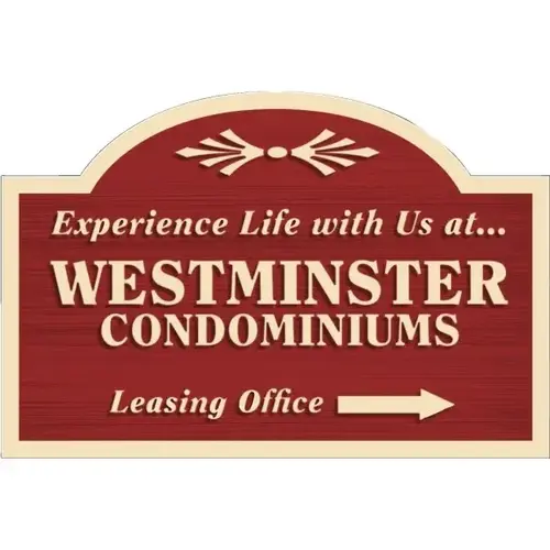Custom Arched Dimensional Sign, Wood Grain Finish, 36 X 24 Custom Arched Dimensional Sign, Wood Grain Finish, 36 X 24