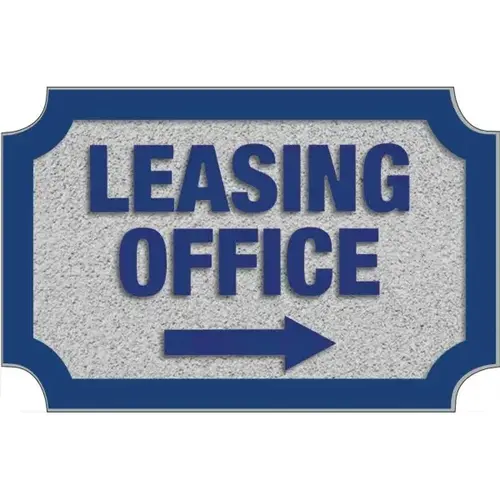 Custom Dimensional Sign With Notched Corners, Stucco Finish, 17 X 11 Custom Dimensional Sign With Notched Corners, Stucco Finish, 17 X 11