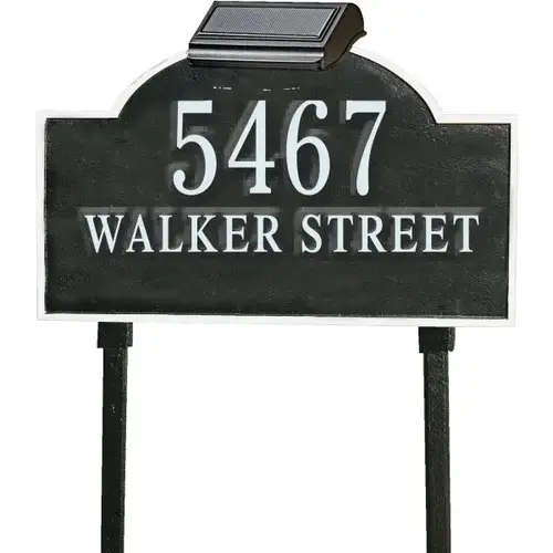 Solar Powered Lawn Plaque Light And Mount, Lasts 14 Hours, Bright White Led'S Solar Powered Lawn Plaque Light And Mount, Lasts 14 Hours, Bright White Led'S