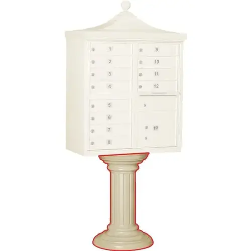 Cluster Mailbox Tall Decorative Pedestal, Sandstone Cluster Mailbox Tall Decorative Pedestal, Sandstone