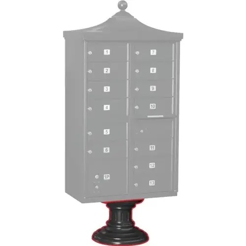 Cluster Mailbox Short Decorative Pedestal, Black Cluster Mailbox Short Decorative Pedestal, Black