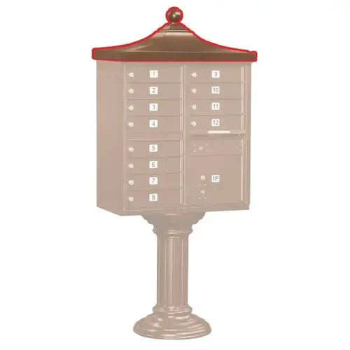 Cluster Mailbox Decorative Topper, Bronze Cluster Mailbox Decorative Topper, Bronze