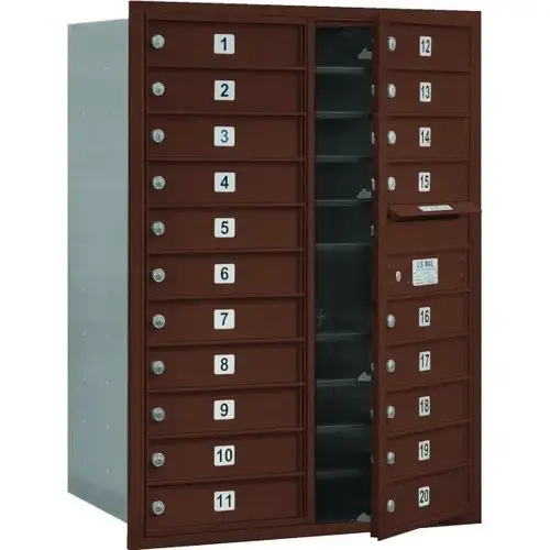Horizontal 4c Mailbox Bronze Horizontal 4c Mailbox Bronze