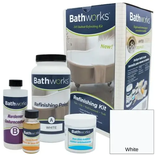 Non-Slip Bath And Wall Refinish Kit - White Non-Slip Bath And Wall Refinish Kit - White