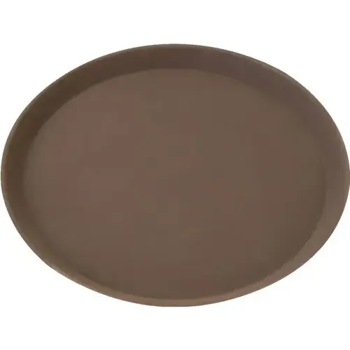 22 X 27" Brown Rubber Lined Oval Tray 22 X 27" Brown Rubber Lined Oval Tray