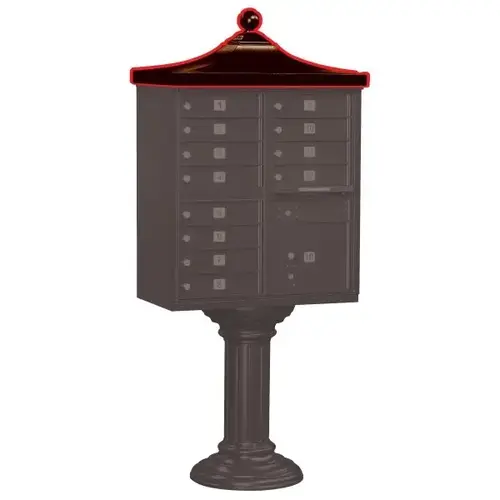 Cluster Mailbox Decorative Topper, Black Cluster Mailbox Decorative Topper, Black