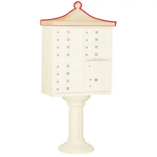 Cluster Mailbox Decorative Topper, Sandstone Cluster Mailbox Decorative Topper, Sandstone
