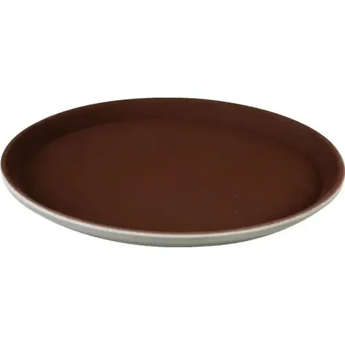 16" Brown Rubber Lined Round Tray 16" Brown Rubber Lined Round Tray