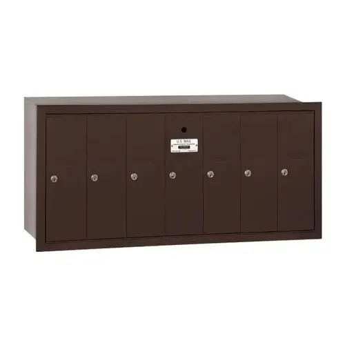 Bronze-Vertical Mailbox- Recessed Mounted -7 Doors Bronze-Vertical Mailbox- Recessed Mounted -7 Doors