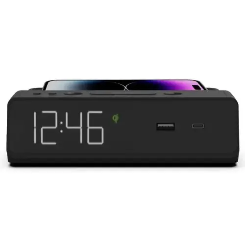 Station W Alarm Clock W/ Usb (Black) Station W Alarm Clock W/ Usb (Black)