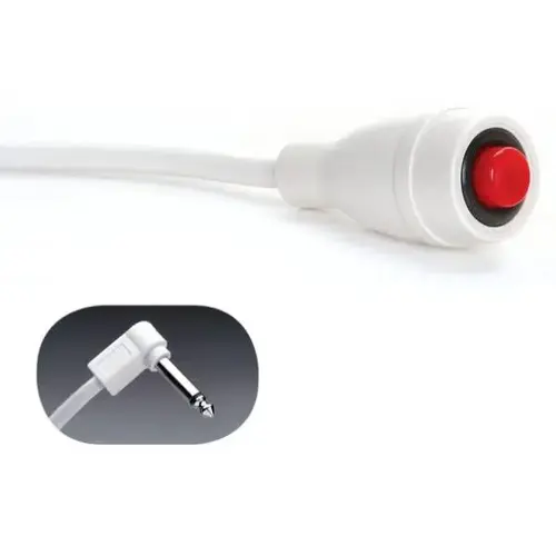 7 Ft 1/4 In Phone Plug Double Econocall Nurse Call (White) 7 Ft 1/4 In Phone Plug Double Econocall Nurse Call (White)