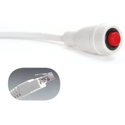 12 Ft Simplex Tektone Wescom Econocall Nurse Call Cord 12 Ft Simplex Tektone Wescom Econocall Nurse Call Cord