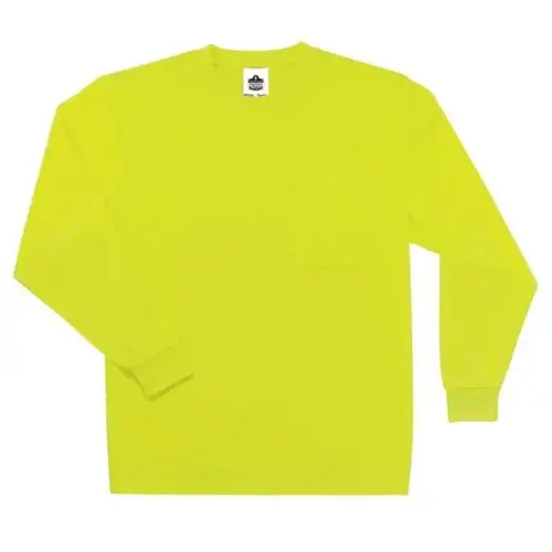 Glowear 8091 Non-Certified Long Sleeve T-Shirt, Lime, L Glowear 8091 Non-Certified Long Sleeve T-Shirt, Lime, L