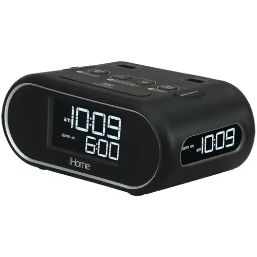 Lcd Triple Display Alarm Clock With Dual Usb Charging Lcd Triple Display Alarm Clock With Dual Usb Charging