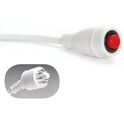 12 Ft Ektacom 8-Pin Plug Econocall Nurse Call (White) 12 Ft Ektacom 8-Pin Plug Econocall Nurse Call (White)