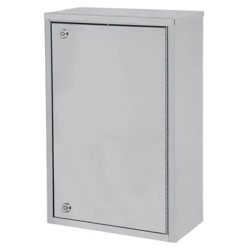 Stainless 8" Large Single Door Narcotic Cabinet With 4 Shelves Stainless 8" Large Single Door Narcotic Cabinet With 4 Shelves