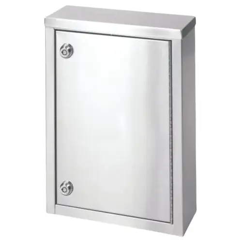 Stainless 4" Single Door Narcotic Cabinet With 2 Shelves Stainless 4" Single Door Narcotic Cabinet With 2 Shelves
