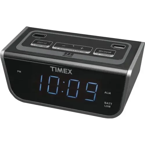 Timex T262 Led Alarm Clock With Usb Timex T262 Led Alarm Clock With Usb