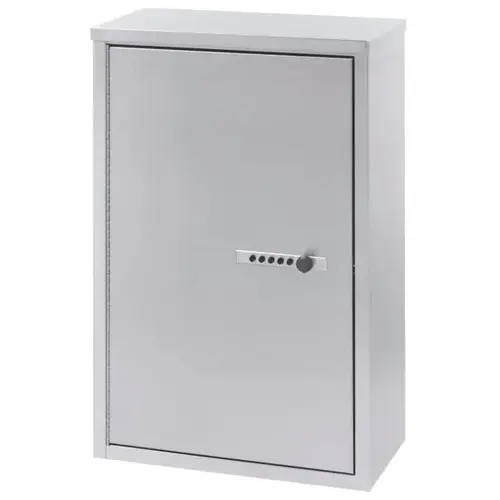 Stainless 8" Large Double Door Narcotic Cabinet With Combo Lock Stainless 8" Large Double Door Narcotic Cabinet With Combo Lock