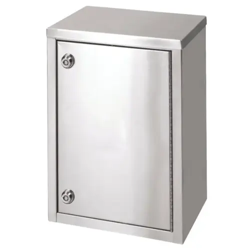Stainless 8" Single Door Narcotic Cabinet With 2 Shelves Stainless 8" Single Door Narcotic Cabinet With 2 Shelves