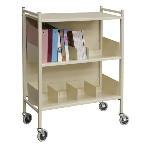 Beige Versa Open Style Moble Rack With Two Shelves Beige Versa Open Style Moble Rack With Two Shelves