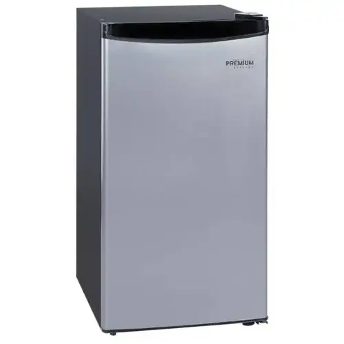 3.2 Cu Ft Mini Fridge With Freezer, Black With Stainless Door 3.2 Cu Ft Mini Fridge With Freezer, Black With Stainless Door